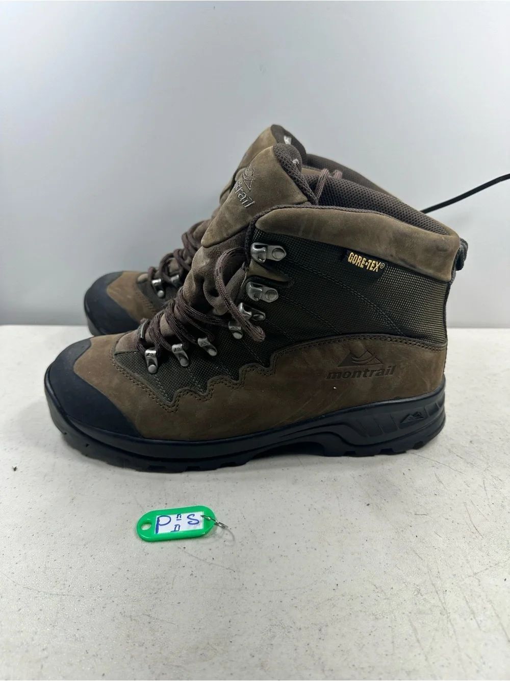 MONTRAIL Men's GENTRAX 1602 GORE-TEX VIBRAM Brown Leather Hiking Boots US 9,5